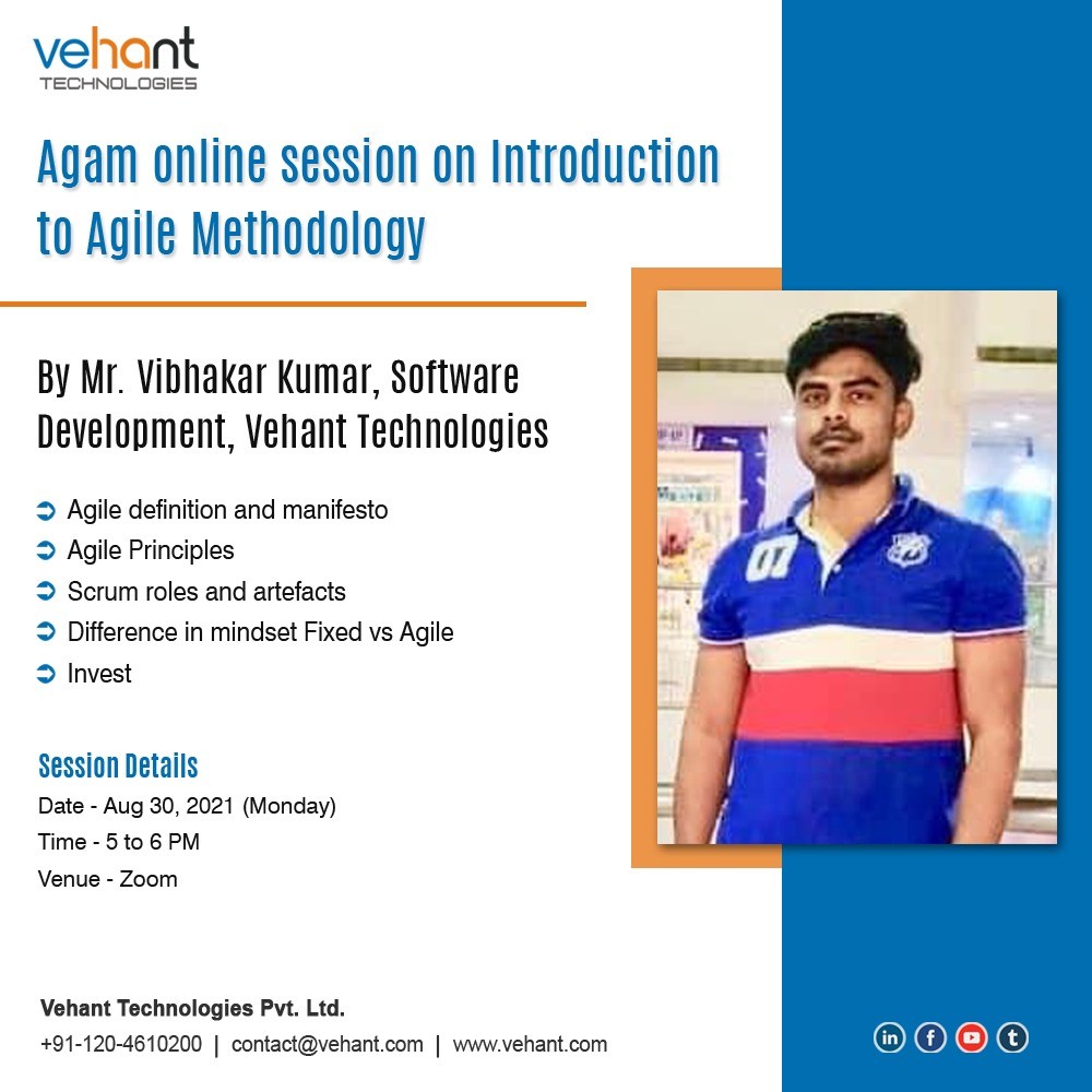 Online session on Introduction to Agile Methodology by Mr. Vibhakar Kumar